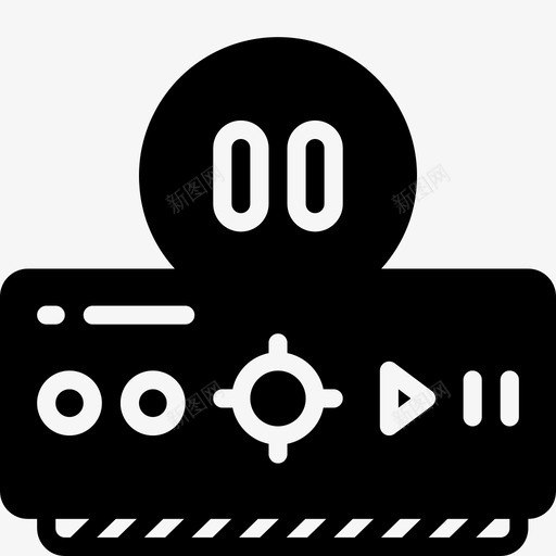 dvr暂停数码录像机图标svg_新图网 https://ixintu.com dvr暂停 家庭自动化固态 录像机 数码 视频