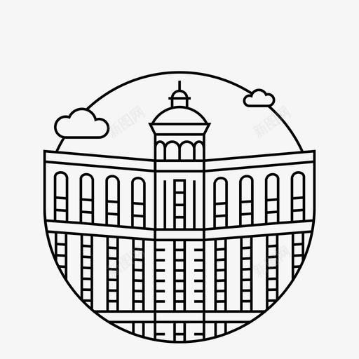 拉斯维加斯贝拉吉奥大厦图标svg_新图网 https://ixintu.com 内华达 北美城市的标志 大厦 拉斯维加斯 贝拉吉奥 赌场