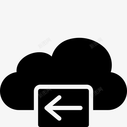 后台云功能icloud图标svg_新图网 https://ixintu.com icloud 上一个 云功能实体 功能 后台云