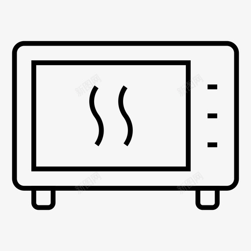 炉灶烘焙炊具图标svg_新图网 https://ixintu.com 厨房 商业细线图标 炉灶 炊具 烘焙 烤箱 烹饪