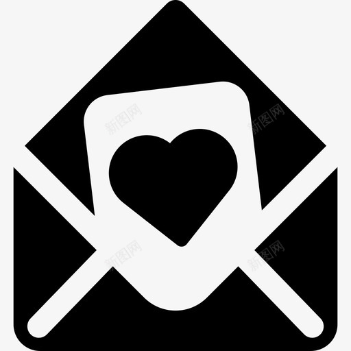 带有心形卡片标牌的情书圣瓦伦丁图标svg_新图网 https://ixintu.com 圣瓦伦丁 带有心形卡片 标牌的情书