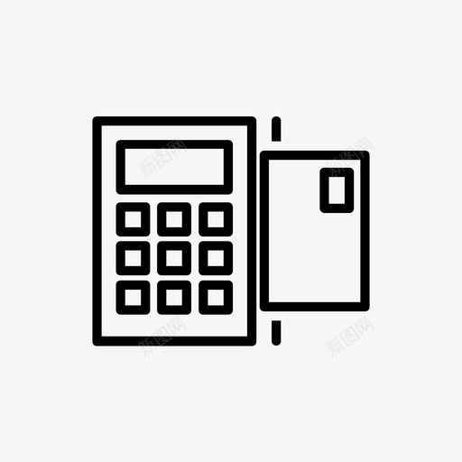卡片终端图标svg_新图网 https://ixintu.com 卡片终端