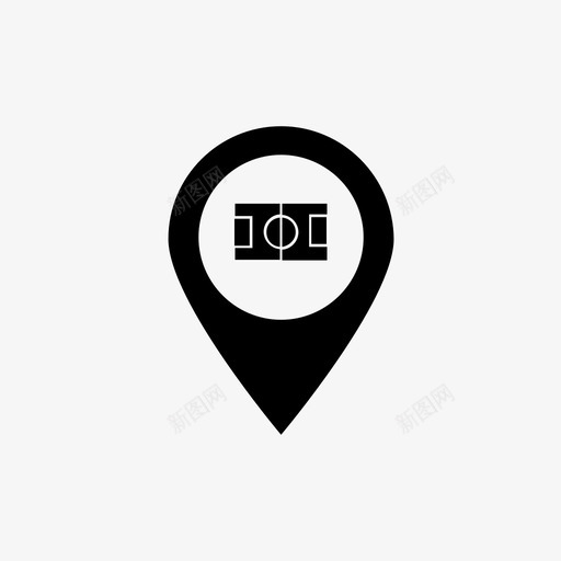 别针场地足球场图标svg_新图网 https://ixintu.com 别针 场地 足球场