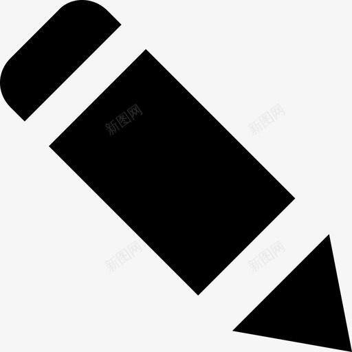 铅笔合成蜡笔图标svg_新图网 https://ixintu.com 写作 合成 编辑 网络和通信材料字形图标 蜡笔 铅笔