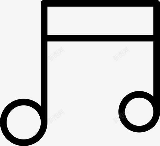 音乐音频音符图标svg_新图网 https://ixintu.com 声音 音乐 音符 音频