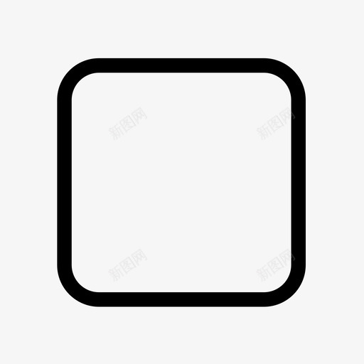 多选框-未选svg_新图网 https://ixintu.com 多选框-未选