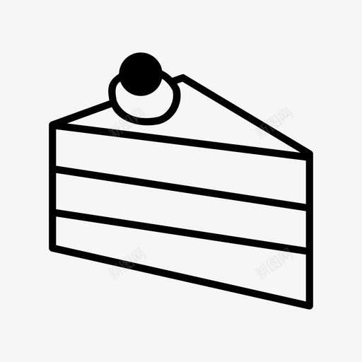 蛋糕奶油蛋糕一块蛋糕图标svg_新图网 https://ixintu.com 一块蛋糕 切片 奶油蛋糕 甜蛋糕 糖果 蛋糕