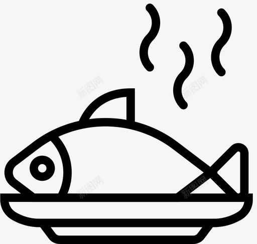 鱼煮喝图标svg_新图网 https://ixintu.com 吃 喝 煮 砸图标美食3大纲 鱼