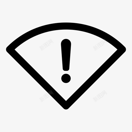 wifi错误断开连接感叹号图标svg_新图网 https://ixintu.com wifi错误 感叹号 断开连接 连接中断