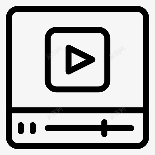 视频电影院电影图标svg_新图网 https://ixintu.com 唱片 搜索引擎优化营销线图标第一卷 播放器 电影 电影院 视频 音乐
