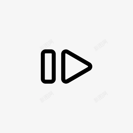 前进音乐声音图标svg_新图网 https://ixintu.com 乐器 前进 声音 音乐