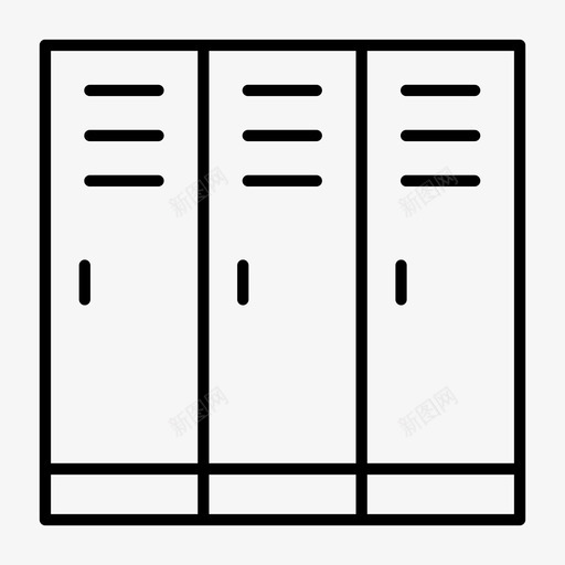 储物柜个人储物柜学校储物柜图标svg_新图网 https://ixintu.com 个人储物柜 储物柜 学校储物柜 学生储物柜