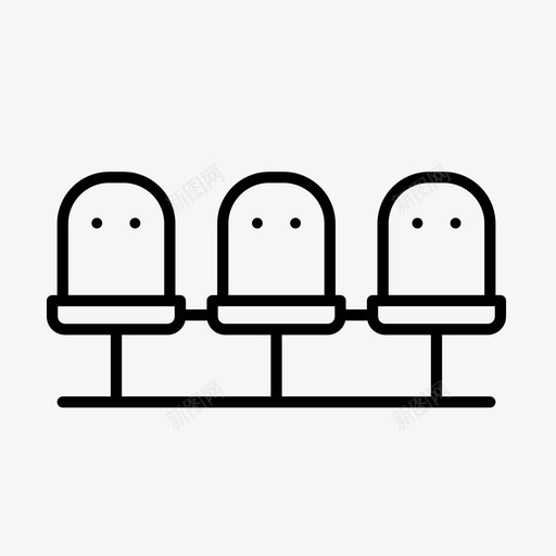 剧院座位椅子教育图标svg_新图网 https://ixintu.com 剧院座位 大厅 学校 教育 椅子 生产