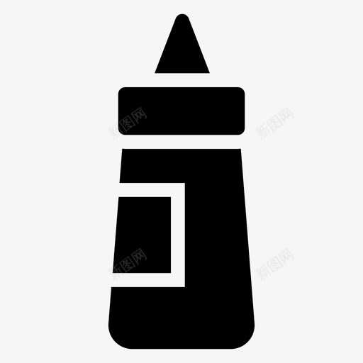 酱汁瓶番茄酱红色图标svg_新图网 https://ixintu.com 番茄 番茄酱 红色 酒店餐厅图标 酱汁瓶
