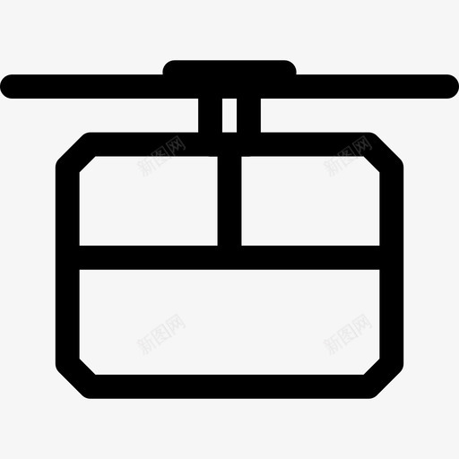 架空缆车运输poi道路轮廓图标svg_新图网 https://ixintu.com poi道路轮廓 架空缆车 运输