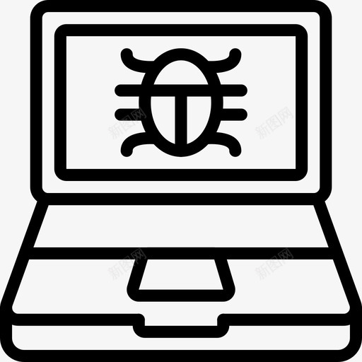 手提电脑病毒设备办公室图标svg_新图网 https://ixintu.com 办公室 办公设备概述 手提电脑病毒 设备