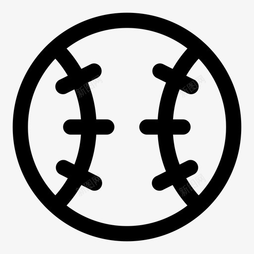 棒球比赛运动图标svg_新图网 https://ixintu.com 棒球 比赛 运动
