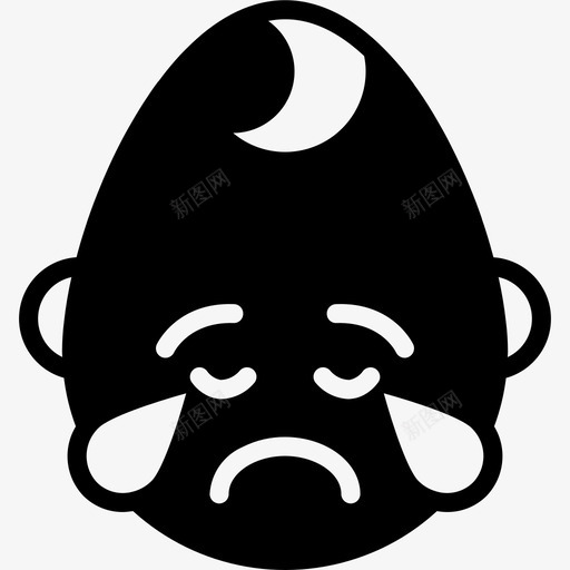 哭闹的男婴表情图脸部表情表情立体感图标svg_新图网 https://ixintu.com 哭闹的男婴表情图 脸部表情 表情立体感