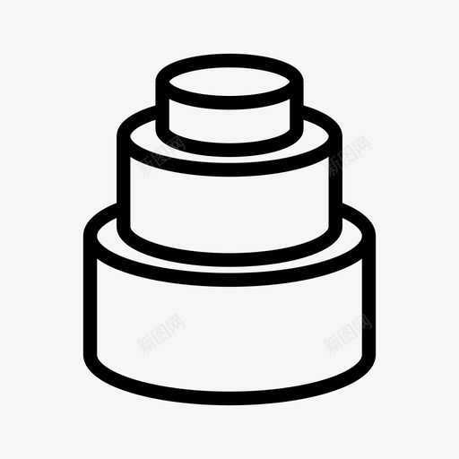 婚礼蛋糕生日蛋糕甜点图标svg_新图网 https://ixintu.com 分层蛋糕 婚礼蛋糕 甜点 生日蛋糕