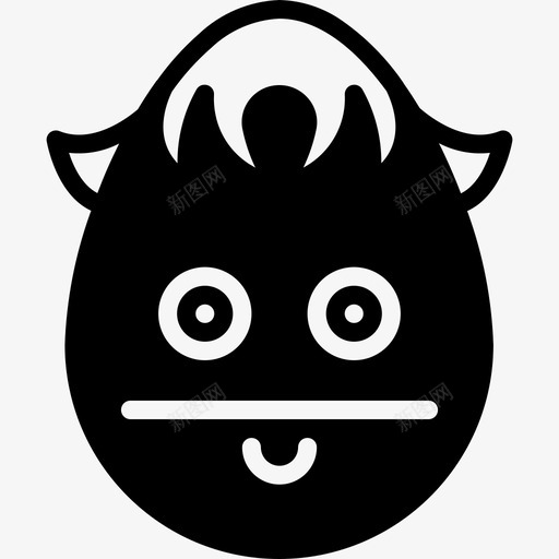 直男表情无聊表情图标svg_新图网 https://ixintu.com 无聊 直男表情 表情 表情扎实