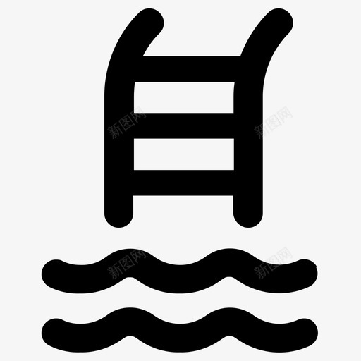 游泳池游泳池梯子游泳池台阶图标svg_新图网 https://ixintu.com monotravel 池边 游泳池 游泳池台阶 游泳池梯子