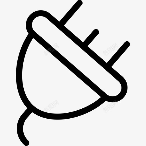 插头电源插头工业平滑线图标集svg_新图网 https://ixintu.com 工业平滑线图标集 插头 电源插头