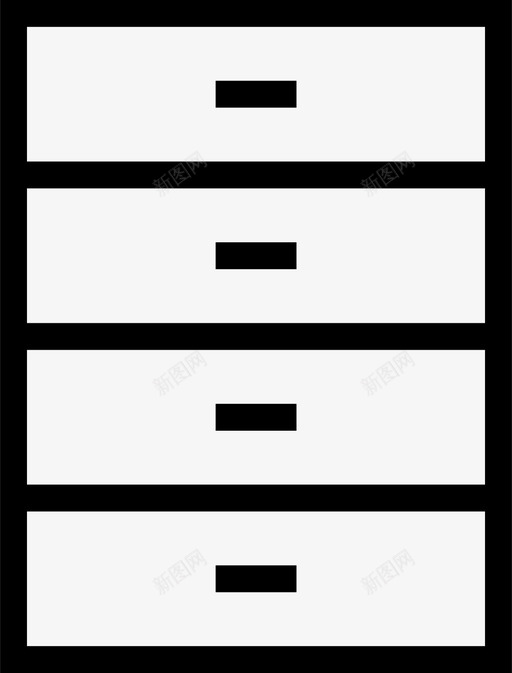 抽屉抽屉柜抽屉梳妆台图标svg_新图网 https://ixintu.com 储藏室 家具 家用设备概述 抽屉 抽屉柜 抽屉梳妆台