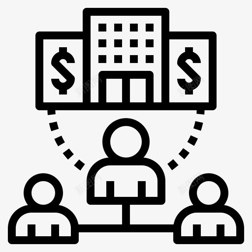 证券公司大厦商业图标svg_新图网 https://ixintu.com 商业 团队 大厦 证券 证券公司 财务