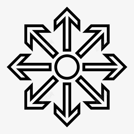 最大化箭头方向展开箭头图标svg_新图网 https://ixintu.com 全屏 展开箭头 方向 最大化箭头 箭头轮廓 调整大小