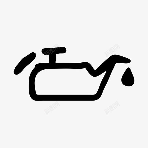 油手绘线框图标svg_新图网 https://ixintu.com 手绘 手绘材料设计图标 油 线框