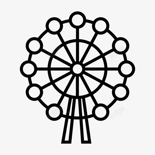 hep五摩天轮标志性地标购物中心图标svg_新图网 https://ixintu.com hep五摩天轮 地标轮廓图标集 旅游景点 标志性地标 观光 购物中心