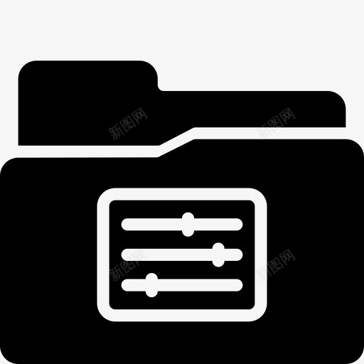 首选项文件夹文档功能图标svg_新图网 https://ixintu.com 功能 文件夹功能实体 文档 设置 首选项文件夹