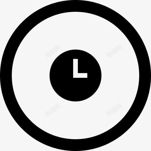 时钟时间圆圈中的图标2svg_新图网 https://ixintu.com 圆圈中的图标2 时钟 时间