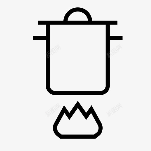 做饭-锅svg_新图网 https://ixintu.com 做饭-锅