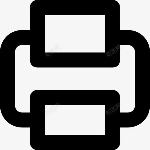 打印机复印机传真机图标svg_新图网 https://ixintu.com 传真机 办公用品 复印机 打印机 电子产品平滑线条图标