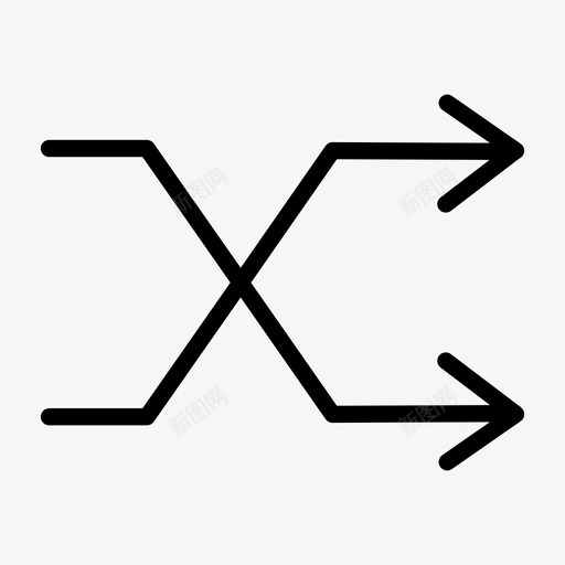 随机播放音乐用户界面图标svg_新图网 https://ixintu.com 用户界面 随机播放 音乐