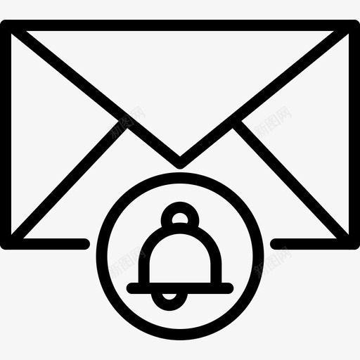 电子邮件通知铃声电子邮件应用程序图标svg_新图网 https://ixintu.com 电子邮件应用程序图标 电子邮件通知 铃声
