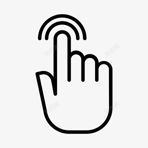 双击手势按下图标svg_新图网 https://ixintu.com 双击 手势 按下 触摸 触摸手势