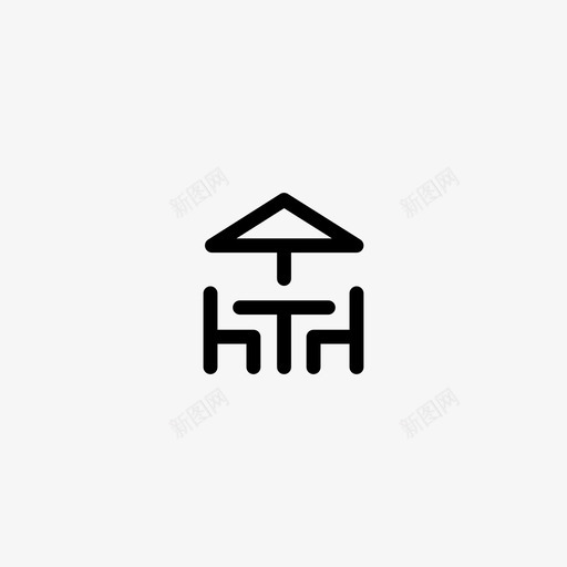 露台阳台户外图标svg_新图网 https://ixintu.com 小图标 户外 桌子 长廊 阳台 露台