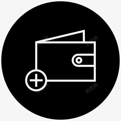 加钱加金额储蓄图标svg_新图网 https://ixintu.com 储蓄 加金额 加钱 文件附件s18 汇款 钱包