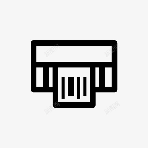 打印条形码标签输出图标svg_新图网 https://ixintu.com qr 打印条形码 标签 输出