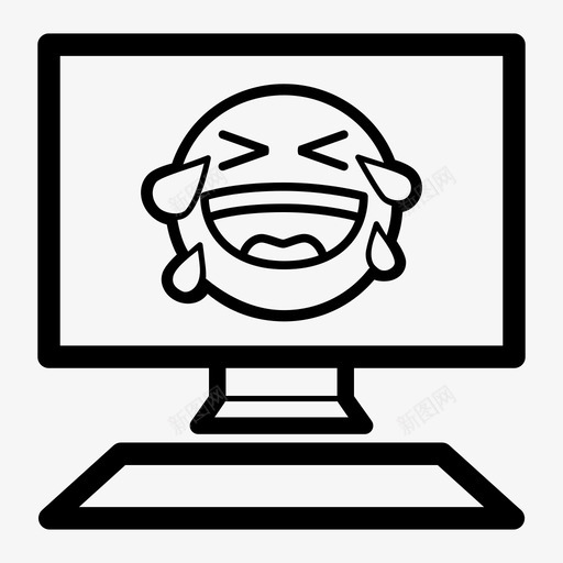 计算幽默计算机语言学图标svg_新图网 https://ixintu.com 人工智能 模型 计算幽默 计算机 语言学