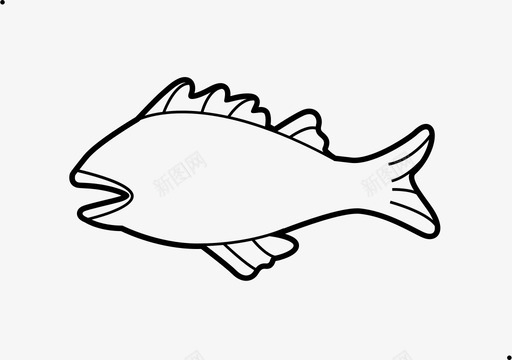 南鱼座-描边svg_新图网 https://ixintu.com 南鱼座-描边