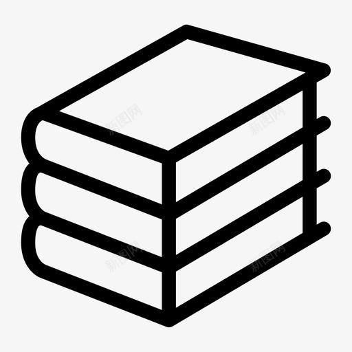 书籍藏书封面图标svg_新图网 https://ixintu.com 书堆 书籍 图书馆 封面 藏书