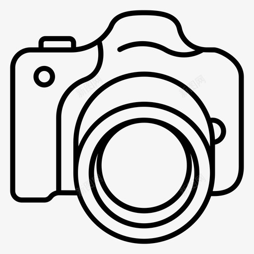 单反相机佳能照片图标svg_新图网 https://ixintu.com 佳能 单反相机 照片