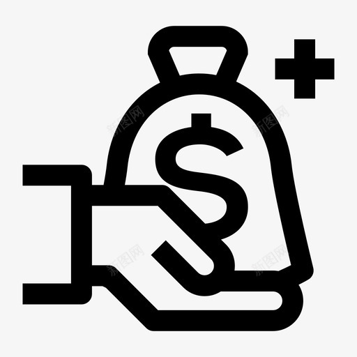 投资融资基金募集图标svg_新图网 https://ixintu.com 业务概要图标集 交易 基金募集 投资 融资 资金