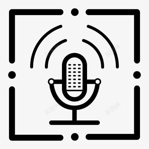 语音识别人工智能设备图标svg_新图网 https://ixintu.com 人工 人工智能 智能设备 语音 语音识别
