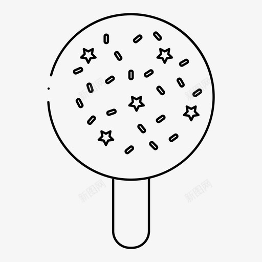 冰棒奶油甜点图标svg_新图网 https://ixintu.com 冰棒 冰淇淋 奶油 甜点 食物