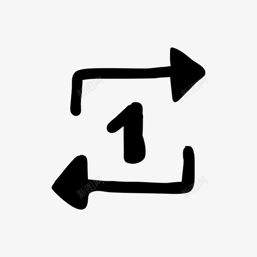 重复一次手绘线框图标svg_新图网 https://ixintu.com 手绘 手绘材料设计图标 线框 重复一次