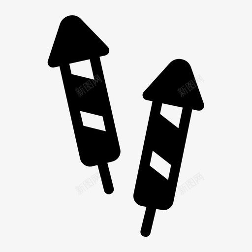烟花爆竹火箭图标svg_新图网 https://ixintu.com 烟花爆竹火箭